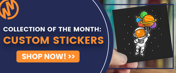 collection of the month: custom stickers, shop now