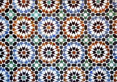 Moroccan tiles wall mural
