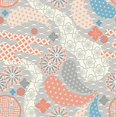 seamless Japanese style pattern decal