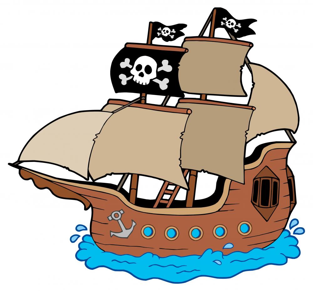 Мультяшные пиратские корабли