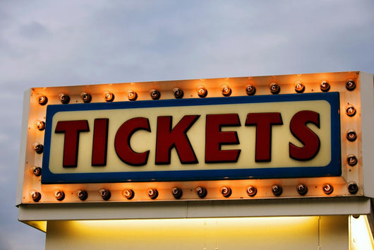 ticket booth sign illuminated wallmonkeys com