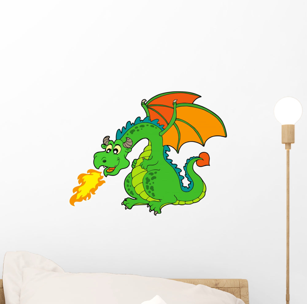 Fire Dragon Wall Mural – Wallmonkeys