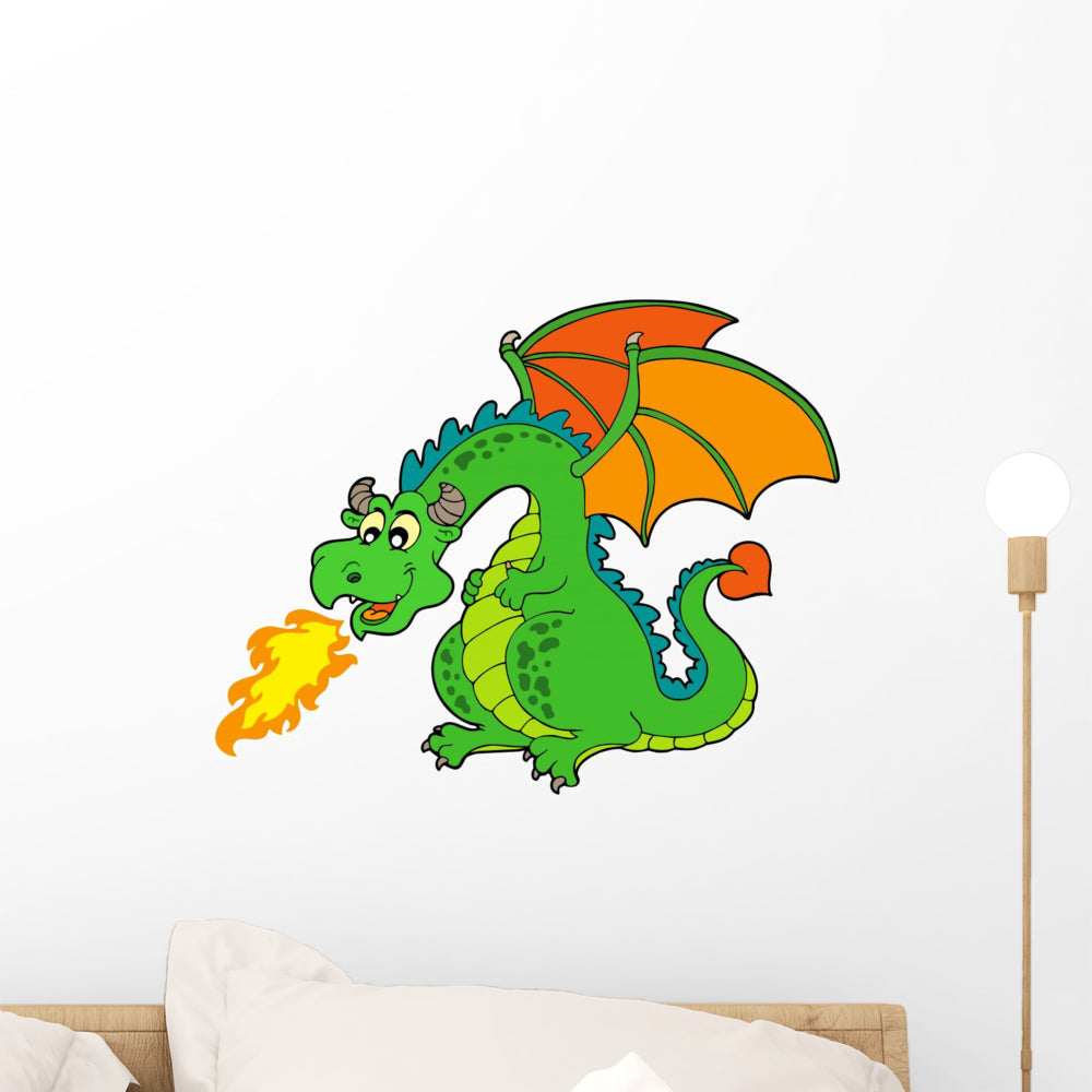 Fire Dragon Wall Mural – Wallmonkeys