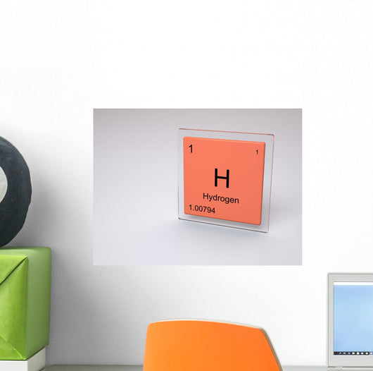 Hydrogen Chemical Element Periodic Wall Decal Wallmonkeys Com