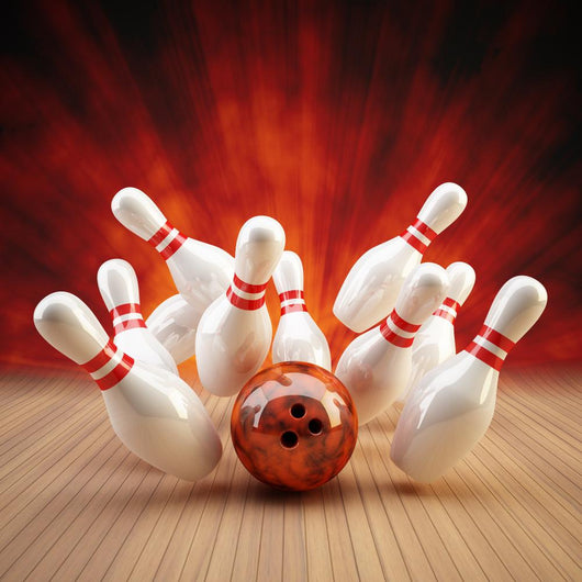 lucky strike bowling orange