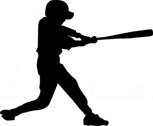 Baseball Boy Batter Silhouette – WallMonkeys.com