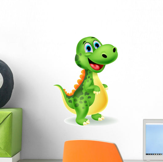 Cute Dinosaur Cartoon – WallMonkeys.com