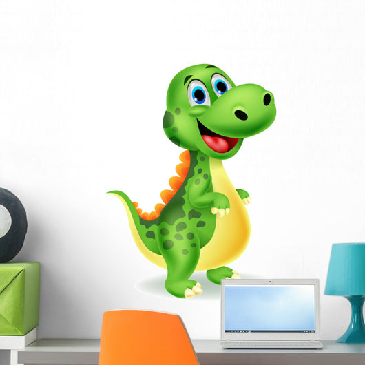 Cute Dinosaur Cartoon – WallMonkeys.com