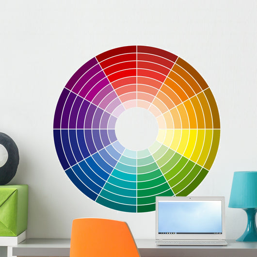 Color Wheel 96 Colors Wall Decal