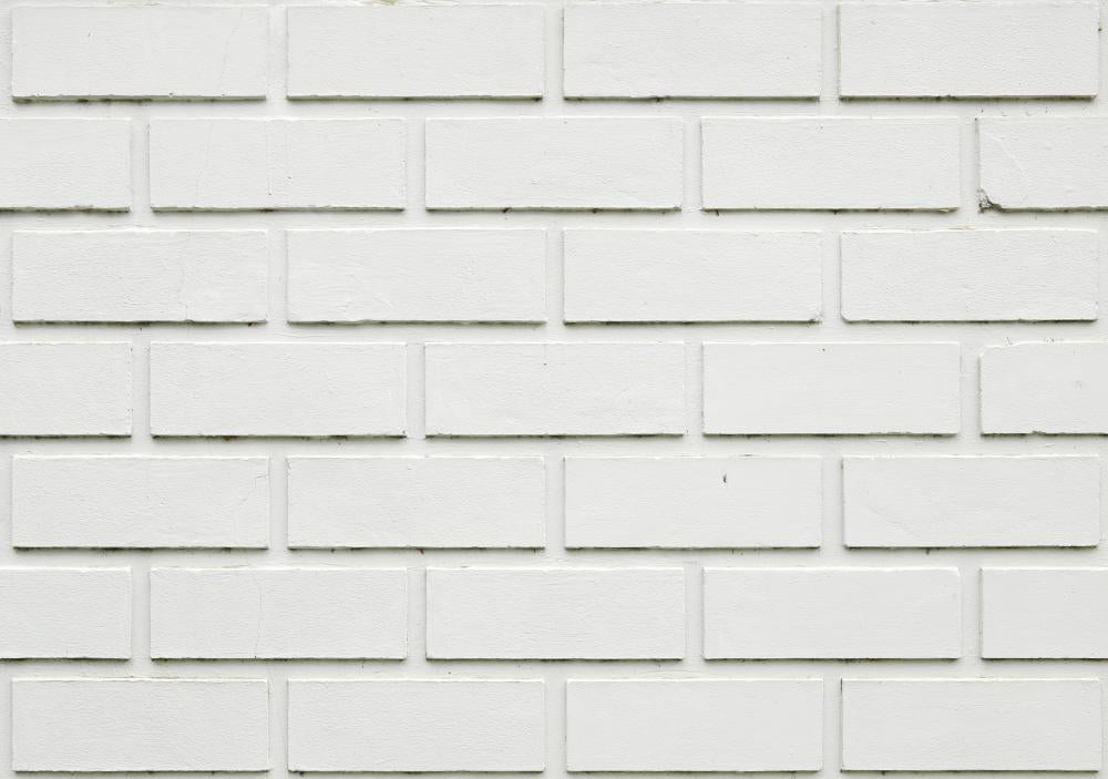 White Plastic Brick Wall - Wall Decal  – Wallmonkeys