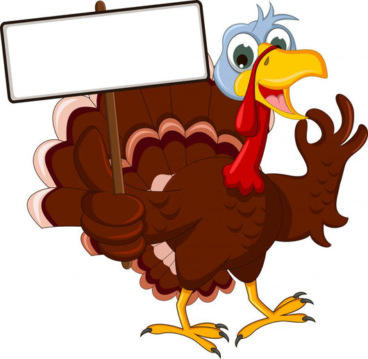 Funny Turkey Cartoon Posing Wall Decal – WallMonkeys.com