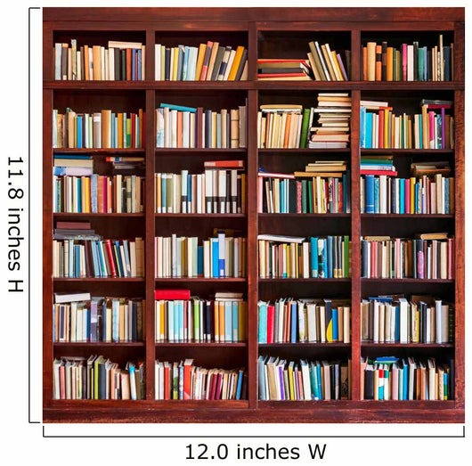 Bookshelf Full With Books Wallmonkeys Com