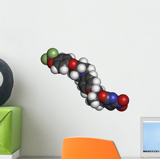 Delamanid Tuberculosis Drug Molecule Wall Decal Wallmonkeys Com