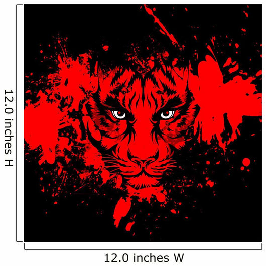 Blood Red Tiger Wall Mural – Wallmonkeys