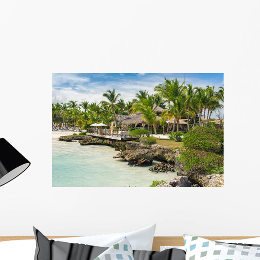 Relaxing Remote Tropical Paradise Wall Mural Wallmonkeys Com