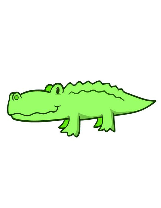 cute baby alligator clipart