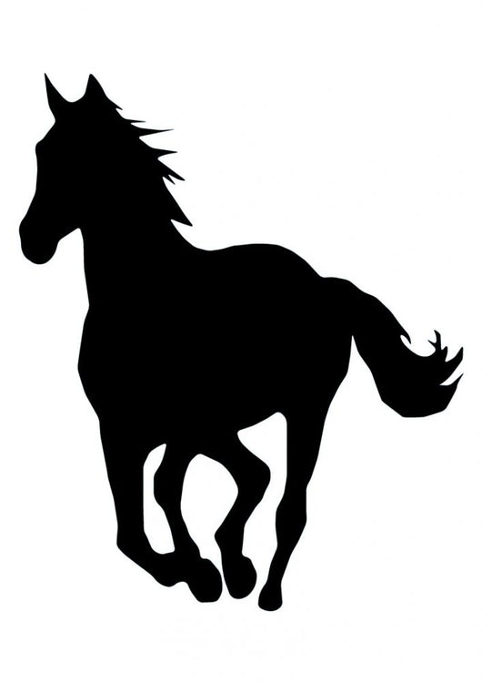 Galloping Horse Silhouette Wall Decal Wallmonkeys Com