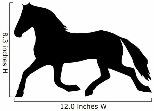 Cantering Horse Silhouette Wall Decal Wallmonkeys Com