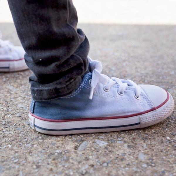 Tie Dye Faded Converse Shoes Navy and 