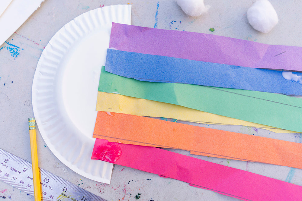 rainbow and cloud diy kids craft project