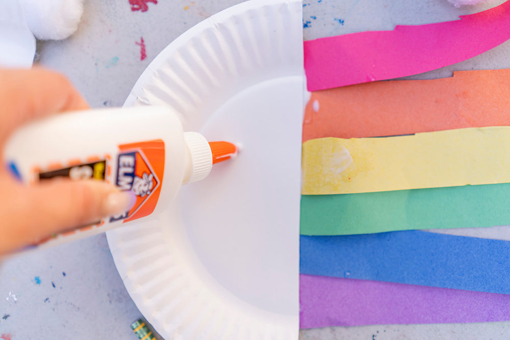 rainbow and cloud diy kids craft project
