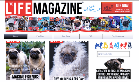 Pug Life Magazine page