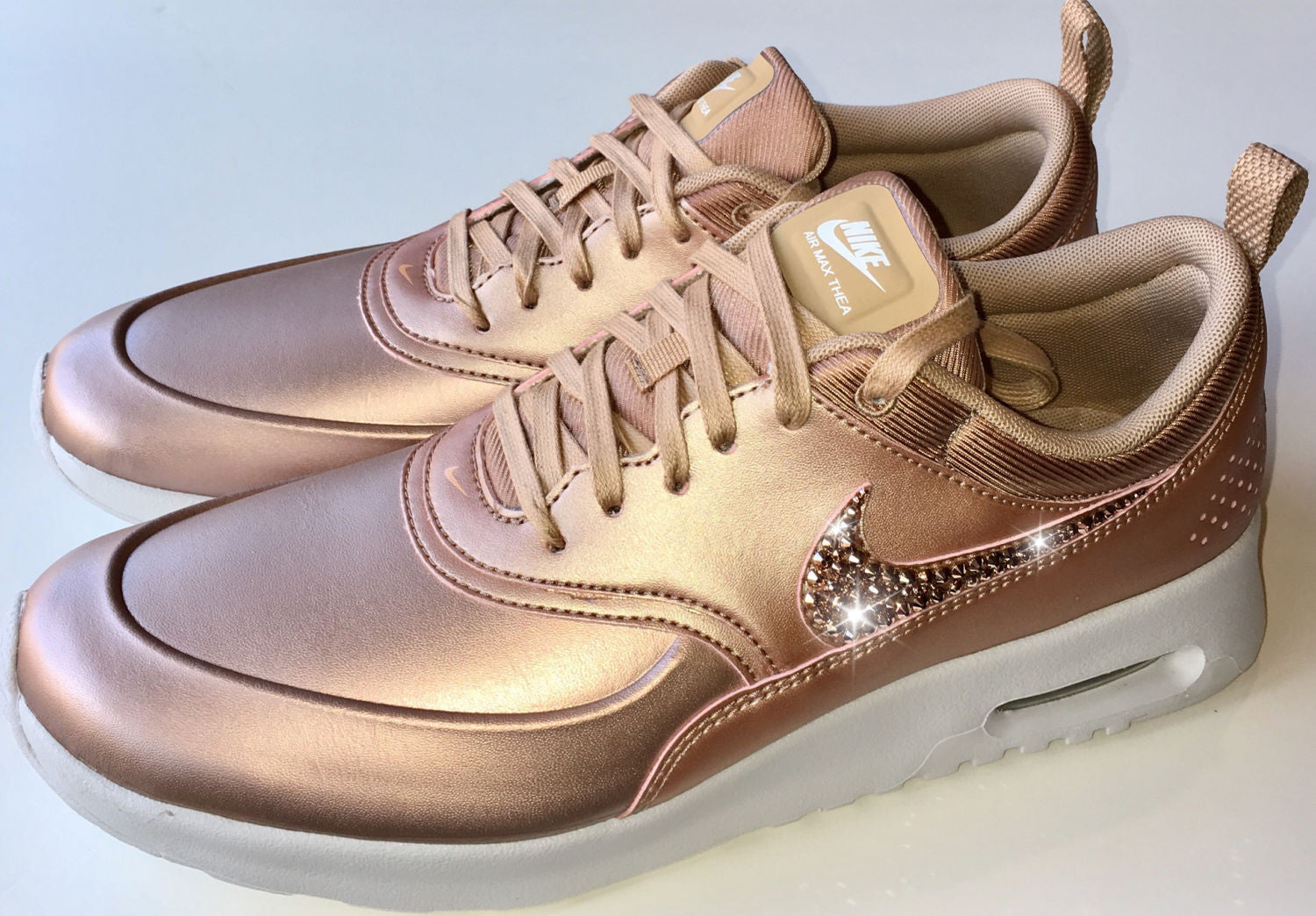 nike air max thea rose gold metallic