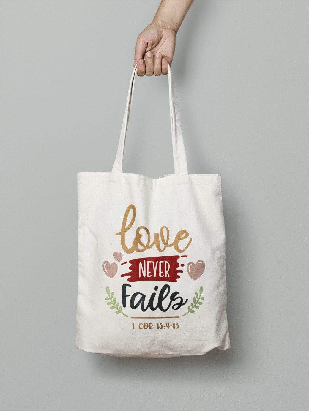 Loved Tote Bag - 100% Cotton with Bible-Inspired Verse – Living Words