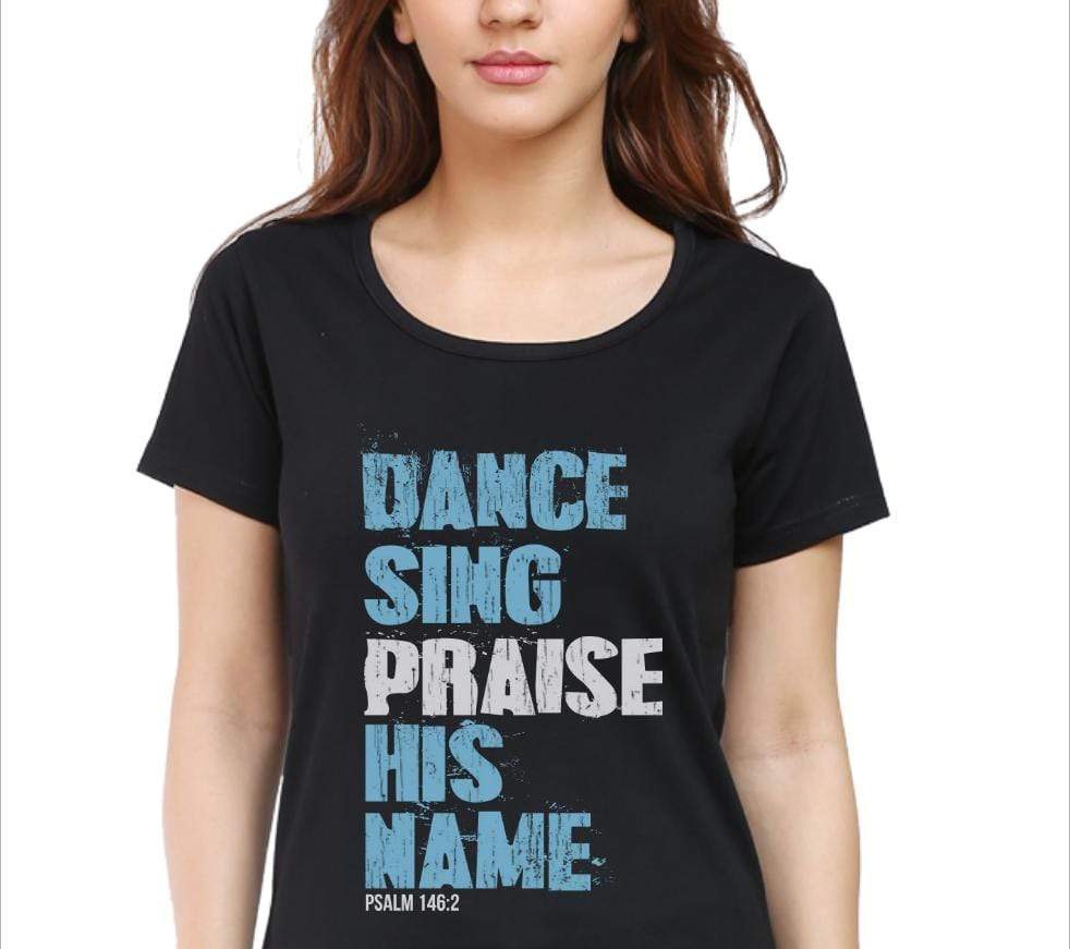 Female Round Neck Plain T-Shirt – Living Words