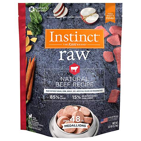 natural instinct frozen raw dog food