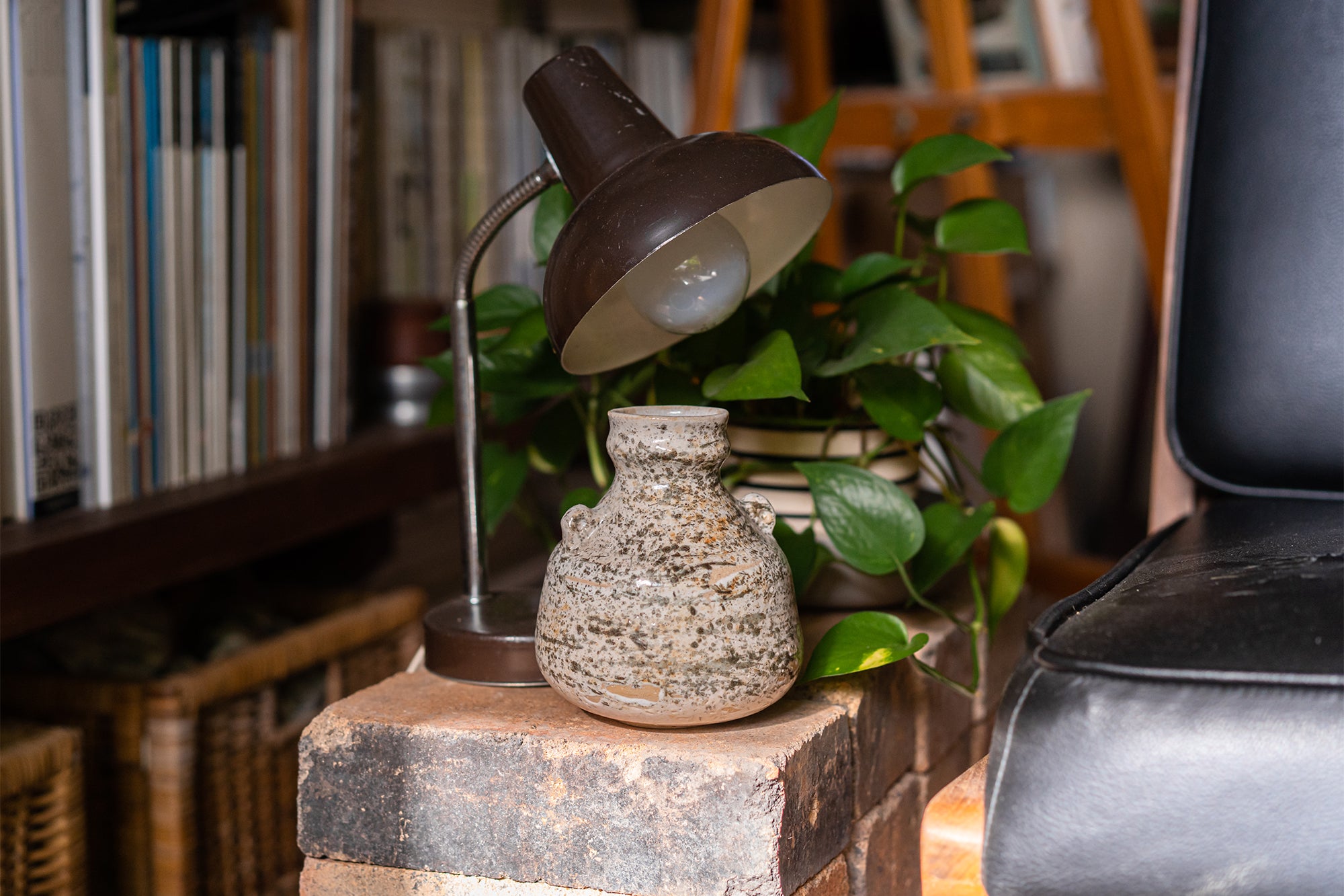 vintage antique vase and lamp
