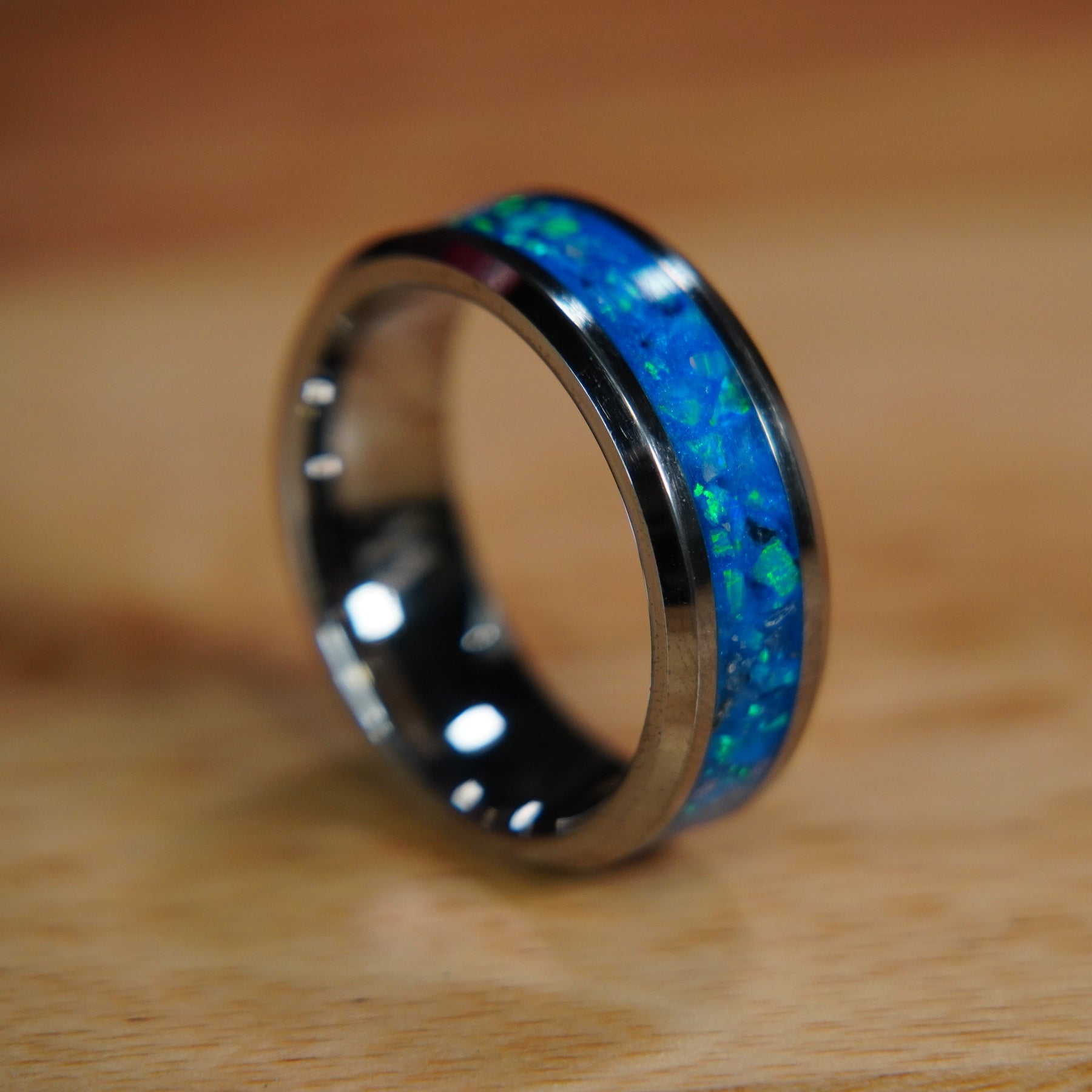 The Winter's Howl | Tungsten Glowstone Ring | Patrick Adair Designs