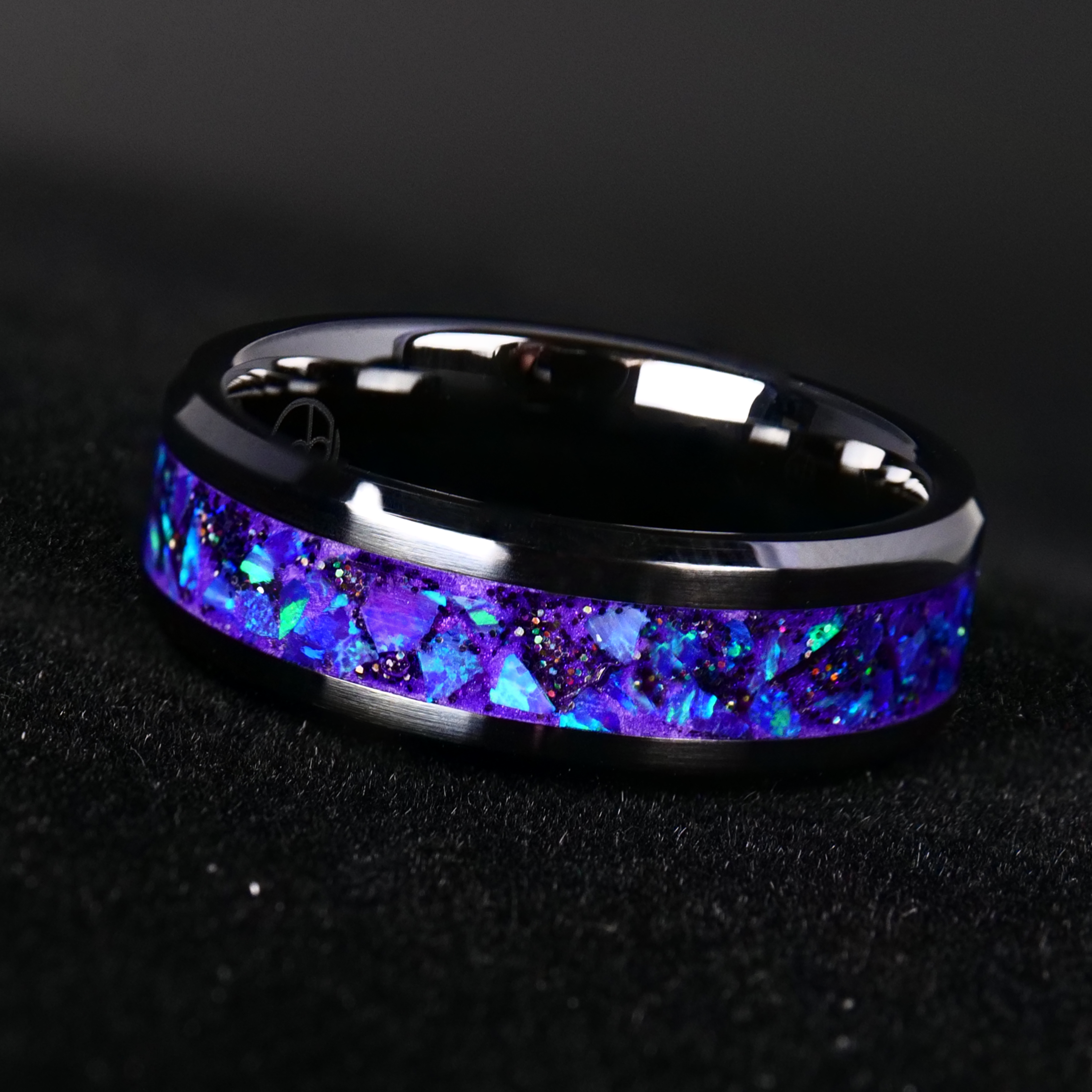 Custom Titanium Glowstone Ring