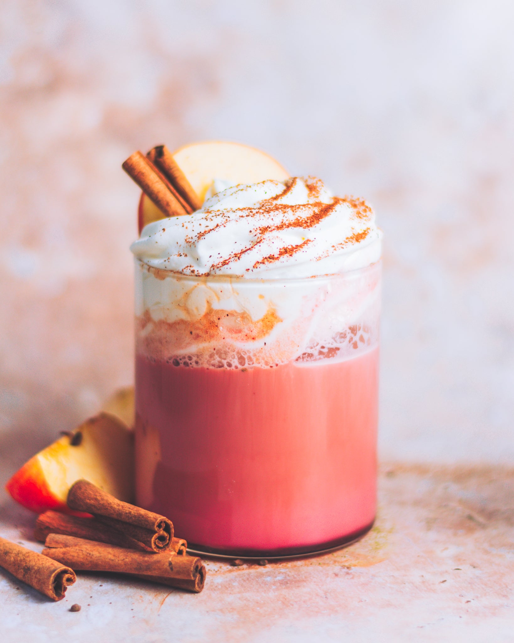 Pink Spiced Apple Latte