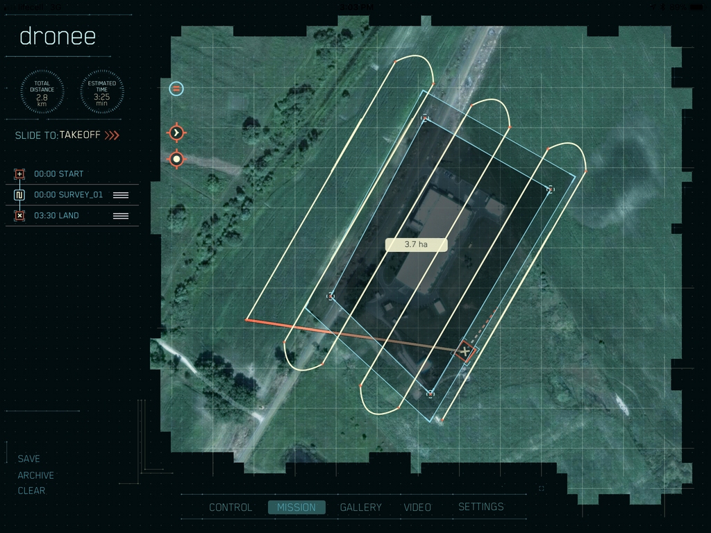 Dronee app surveying