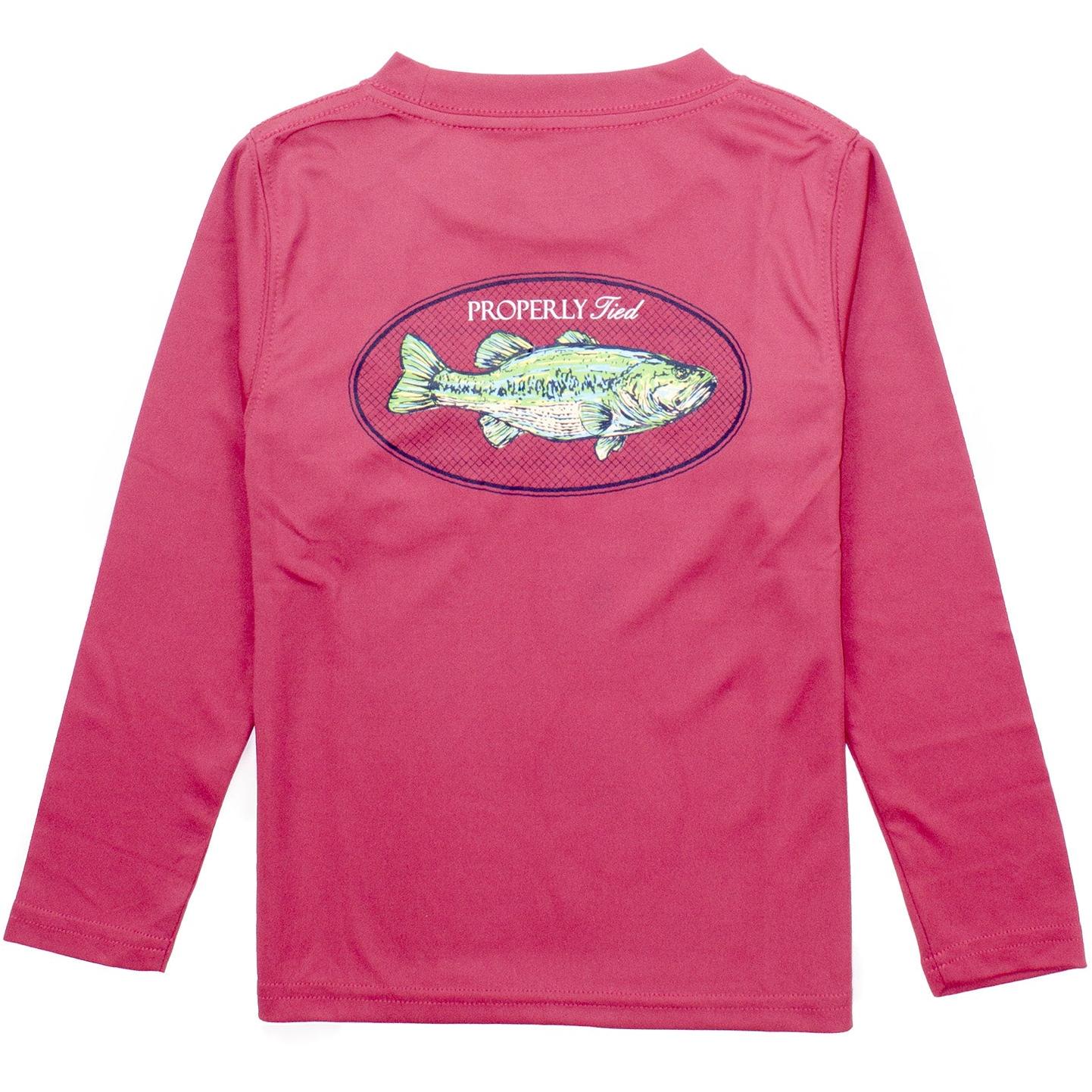 Performance Tee LS Bass- Cayenne