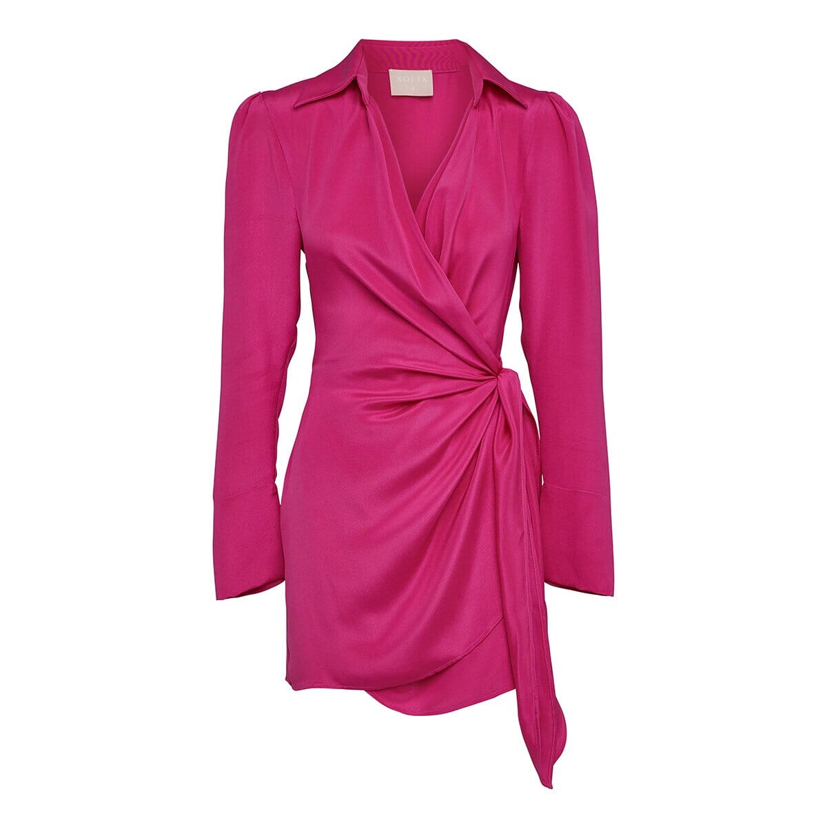 DUA SILK WRAP DRESS - Hot Pink – SOFIA The Label