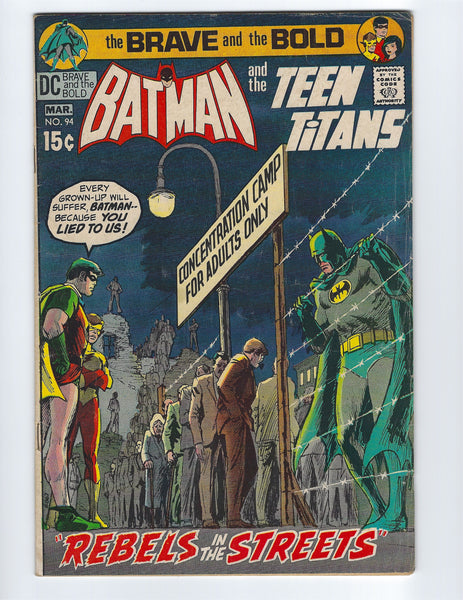 Brave And The Bold #94 Batman And The Teen Titans! Early Bronze Age Cl –  East Bay Comics