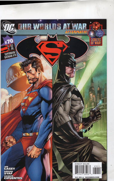 Superman / Batman #70 Our Worlds At War! VF – East Bay Comics