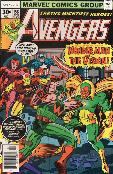 Avengers #158 Wonder Man vs The Vision! First Graviton! Classic Bronze – East Bay Comics