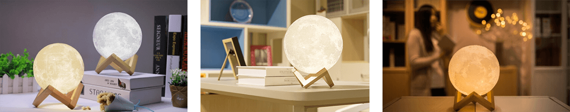 3D printed moon lamp advance - lunar lamps