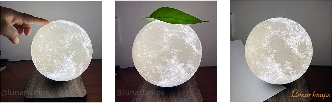 Levitating moon lamp