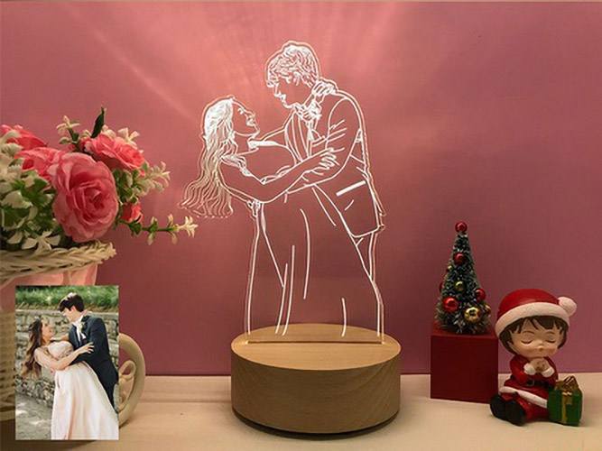 Personalized Photo lamp for lover