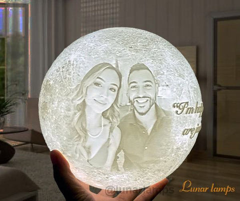 personalized moon lamp