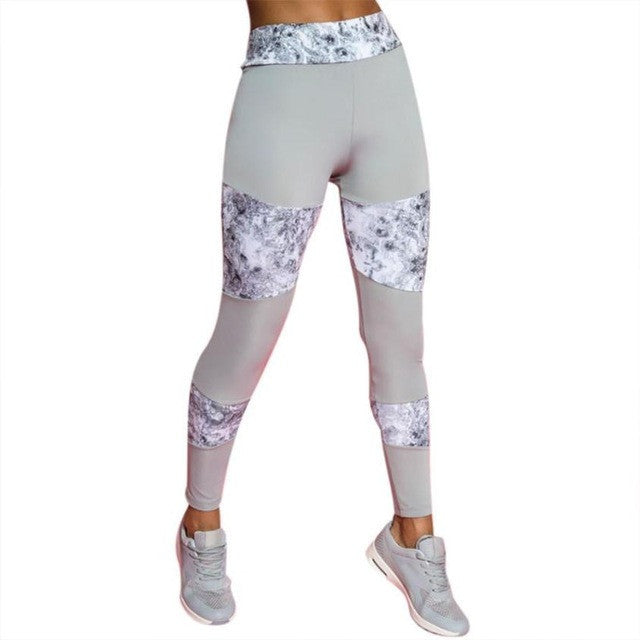 marble print workout leggings