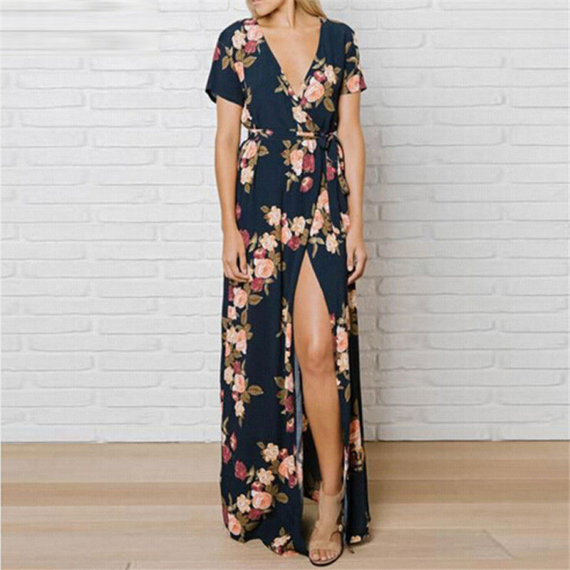 casual kimono maxi dress