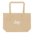 dap large organic eco tote bag (khaki)