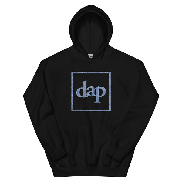 dap denim box hoodie (black)