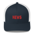 NEWS trucker cap (navy & white)