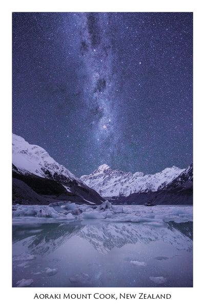 738 Post Art Postcard Aoraki Mount Cook Milky Way